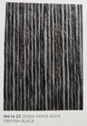 Zebra Thin Paper Art Wallpaper - Greyish Black (Thin Stripes)