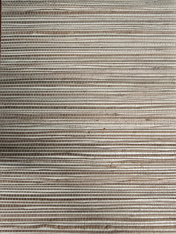 Sample - Genuine Grasscloth Wallpaper - Light and Bright