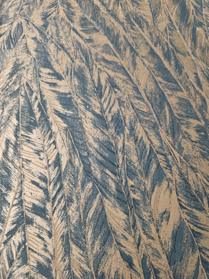 Bulu Luxury Bead Wallpaper – Teal Gold