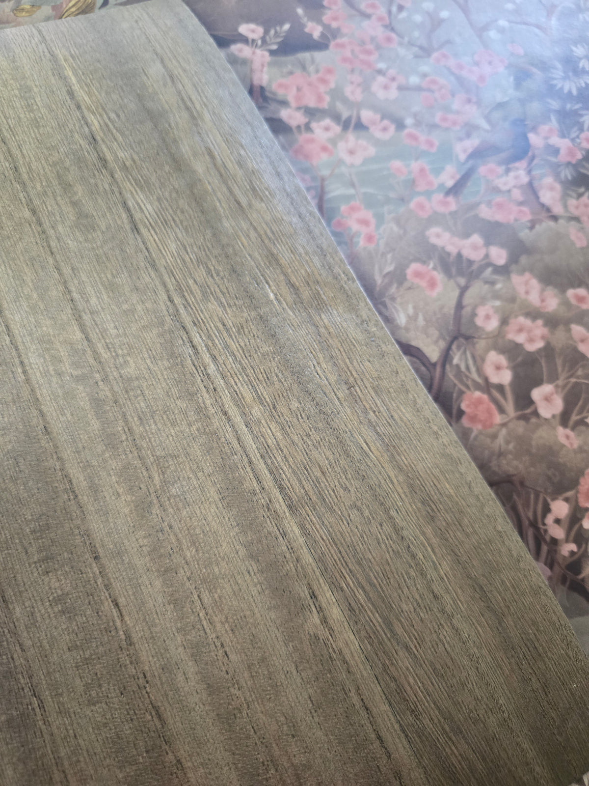 Paulownia - Wood Veneer WIDE Wallpaper - Light Walnut