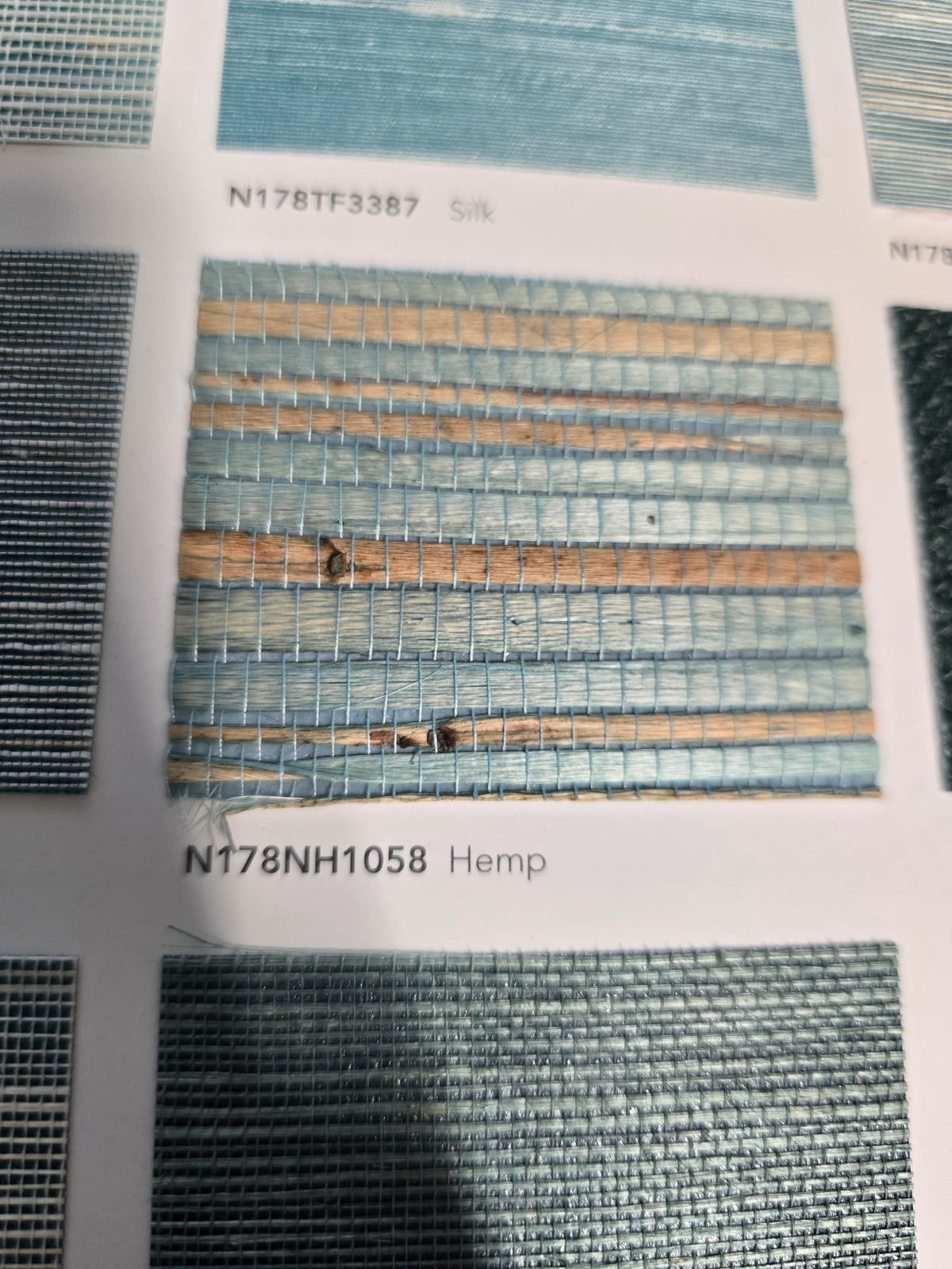 Hemp Revolution - 100% Hemp Wallpaper - Turquoise Wave