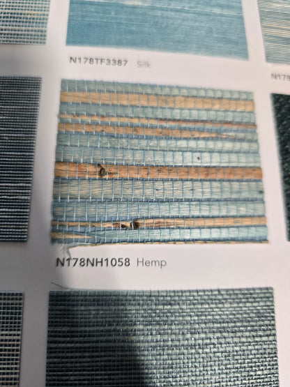 Hemp Revolution - 100% Hemp Wallpaper - Turquoise Wave