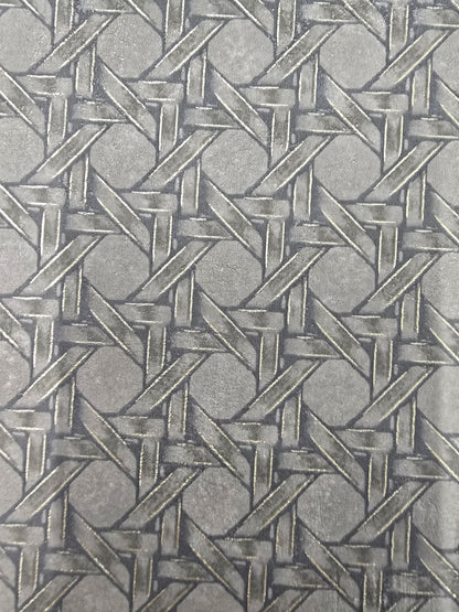 Cuba Paja - Vinyl Wallpaper - Vert Khaki - Last 5 Rolls