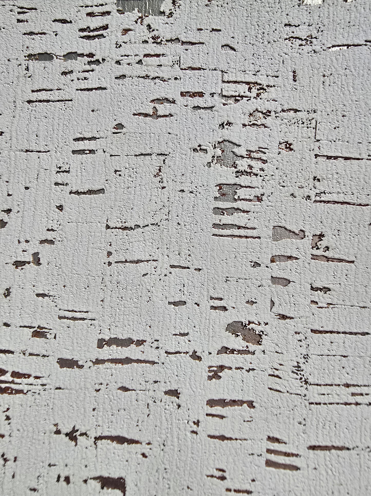 Refined Cork Wallpaper - White/Silver