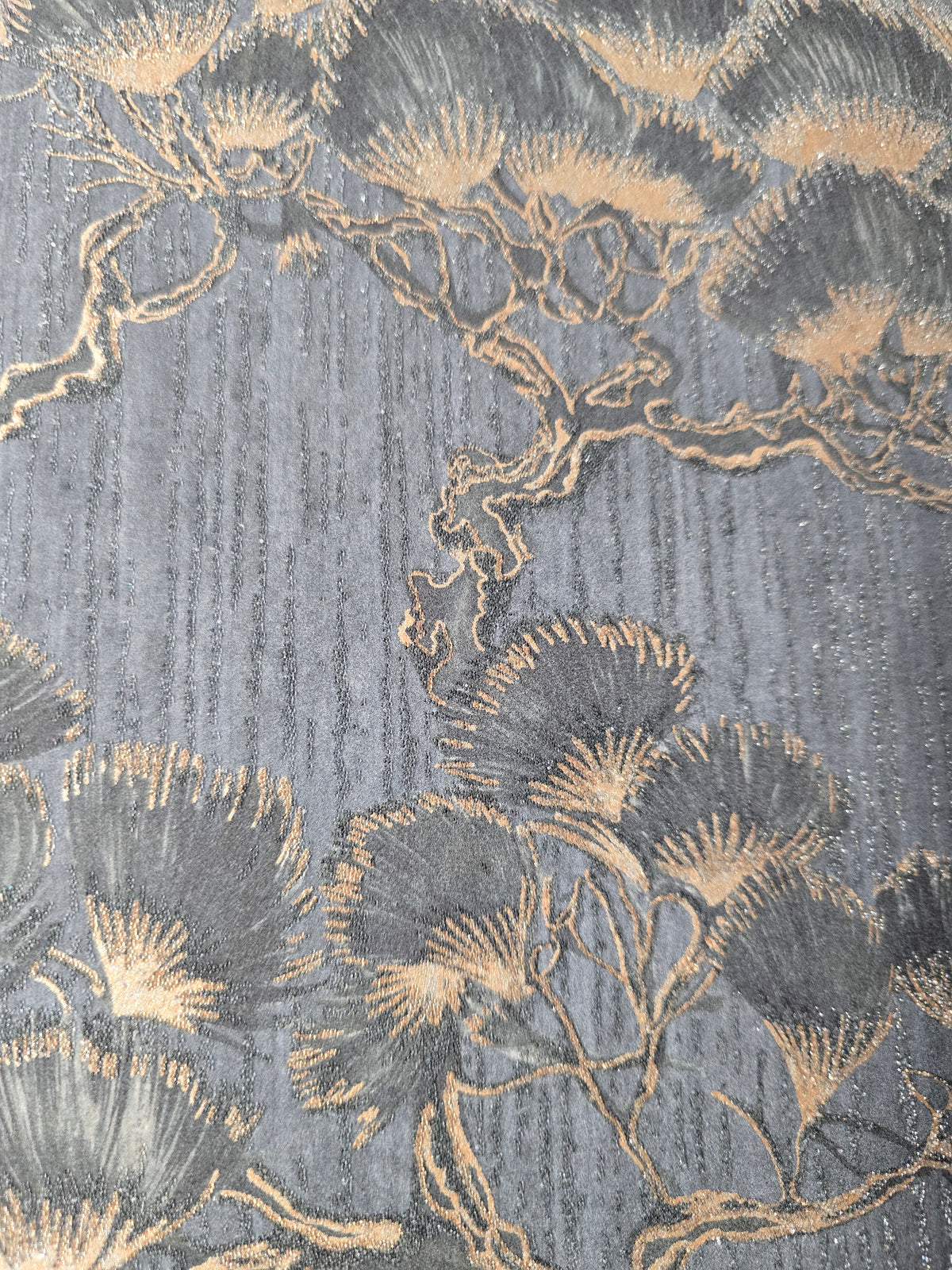 Matsu Luxury Bead Wallpaper – Navy Bronze