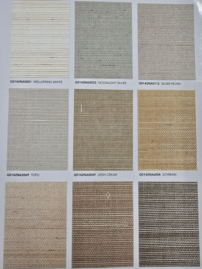 Abaca Natural Fibre Wallpaper - Wellspring White