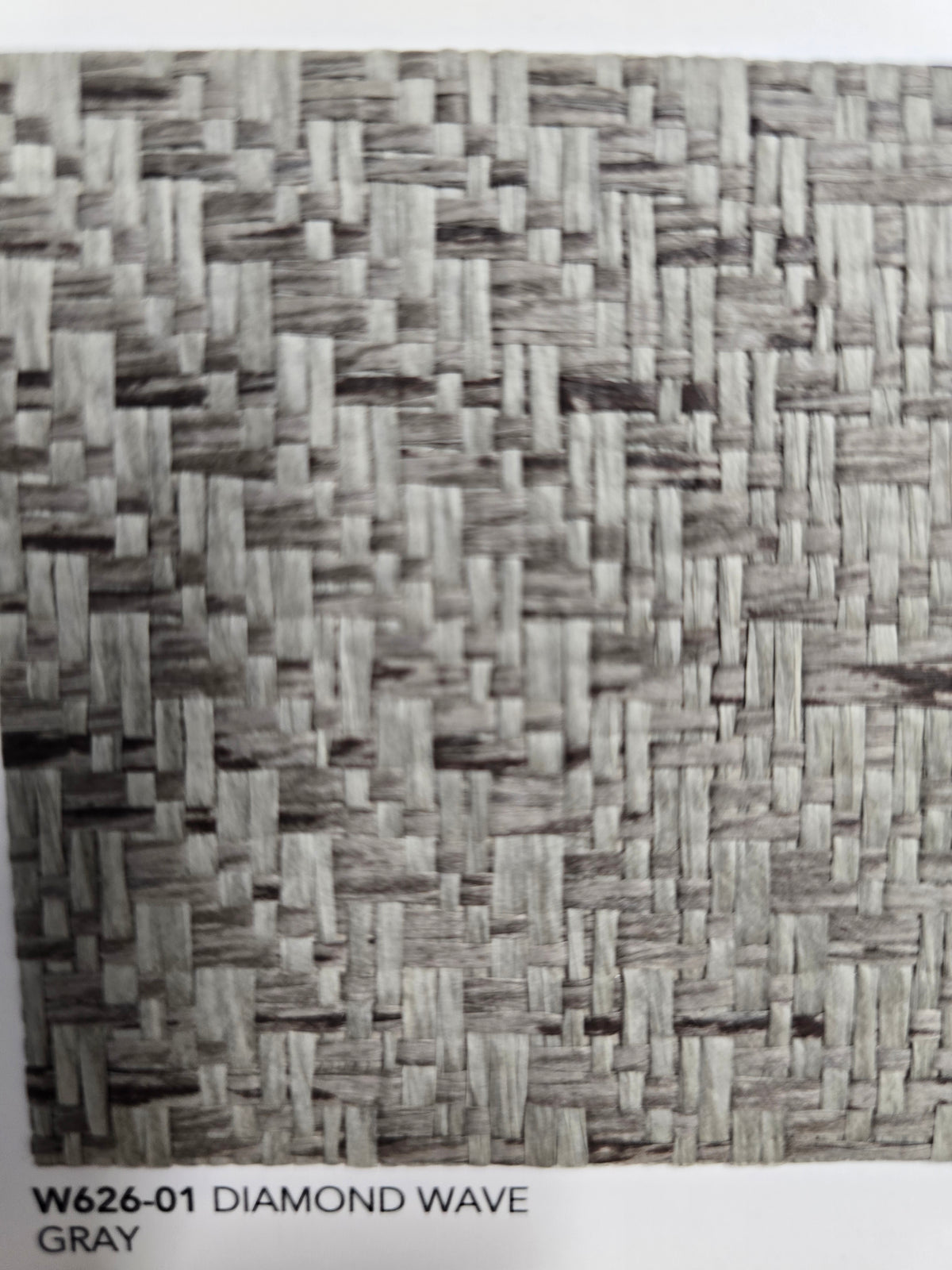 Diamond Weave WIDE Wallpaper - Gray