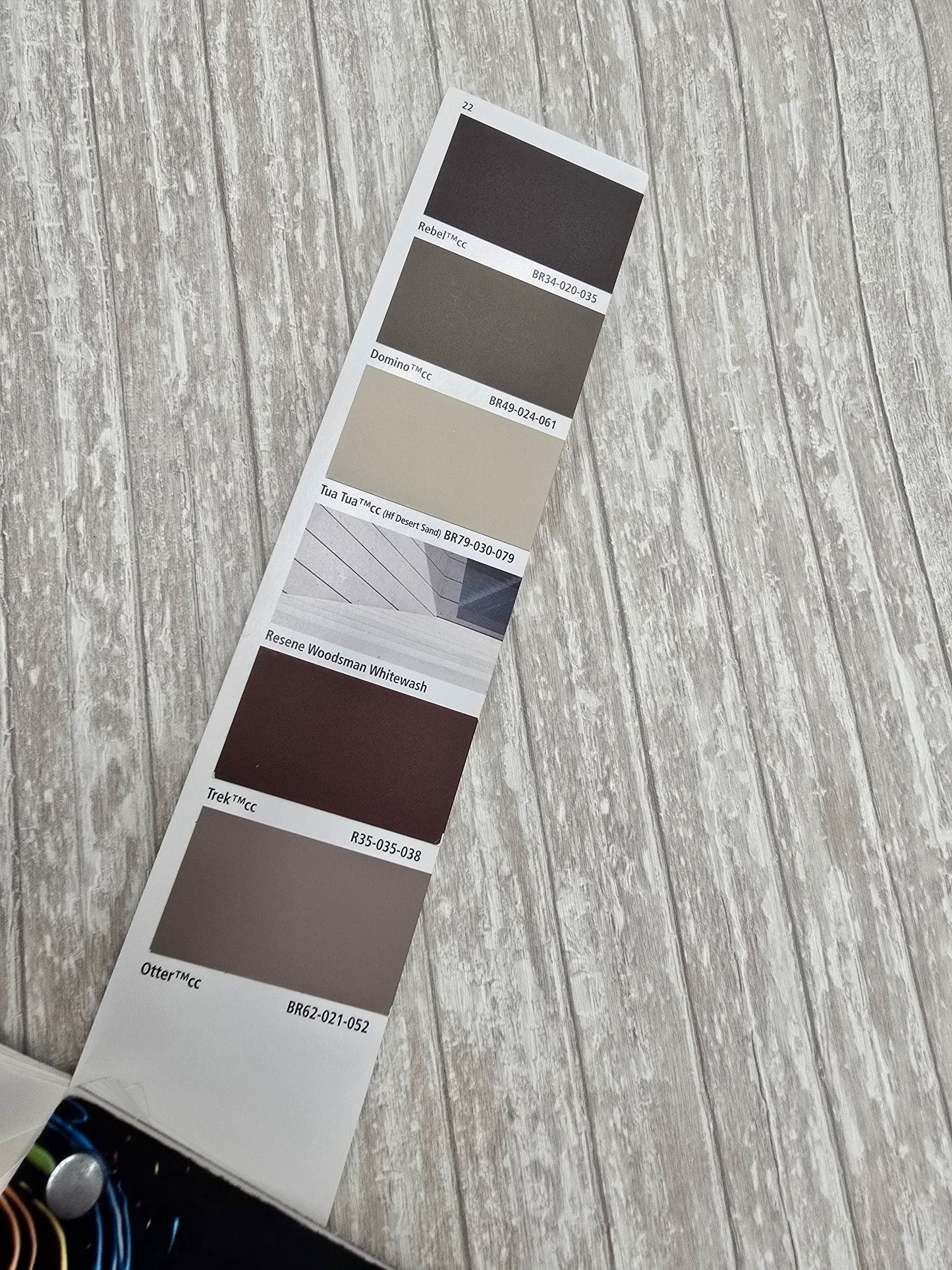 Bordage Faux Wood Slat Wallpaper - Beige/Grey - Discontinuing