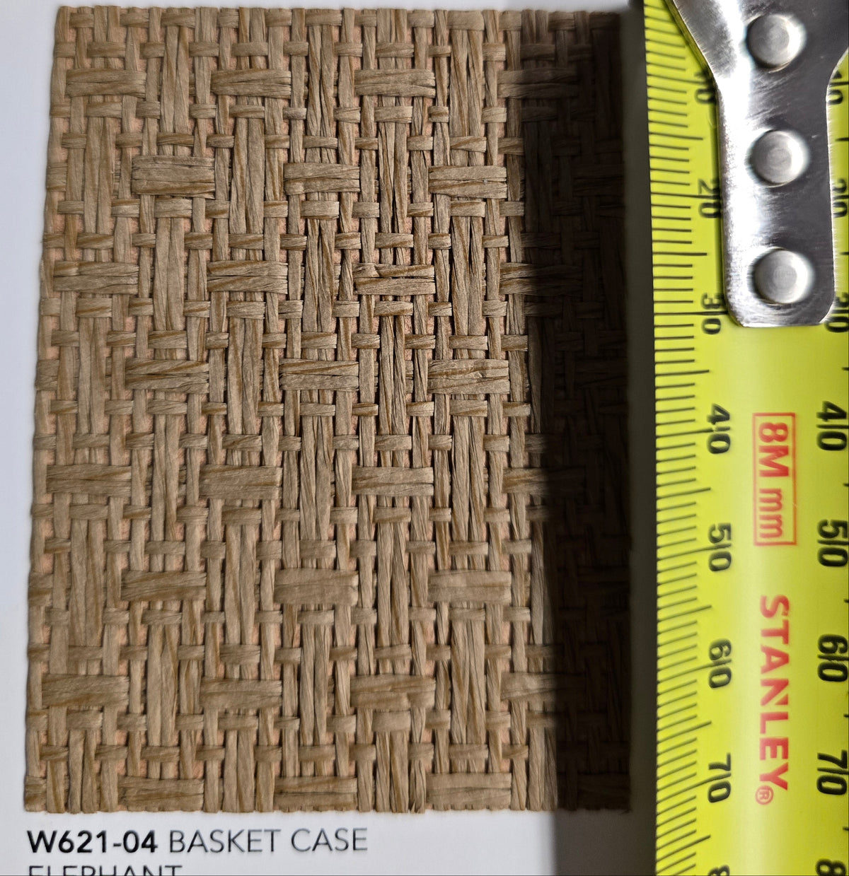 Basket Case - Grasscloth Wallpaper - Elephant