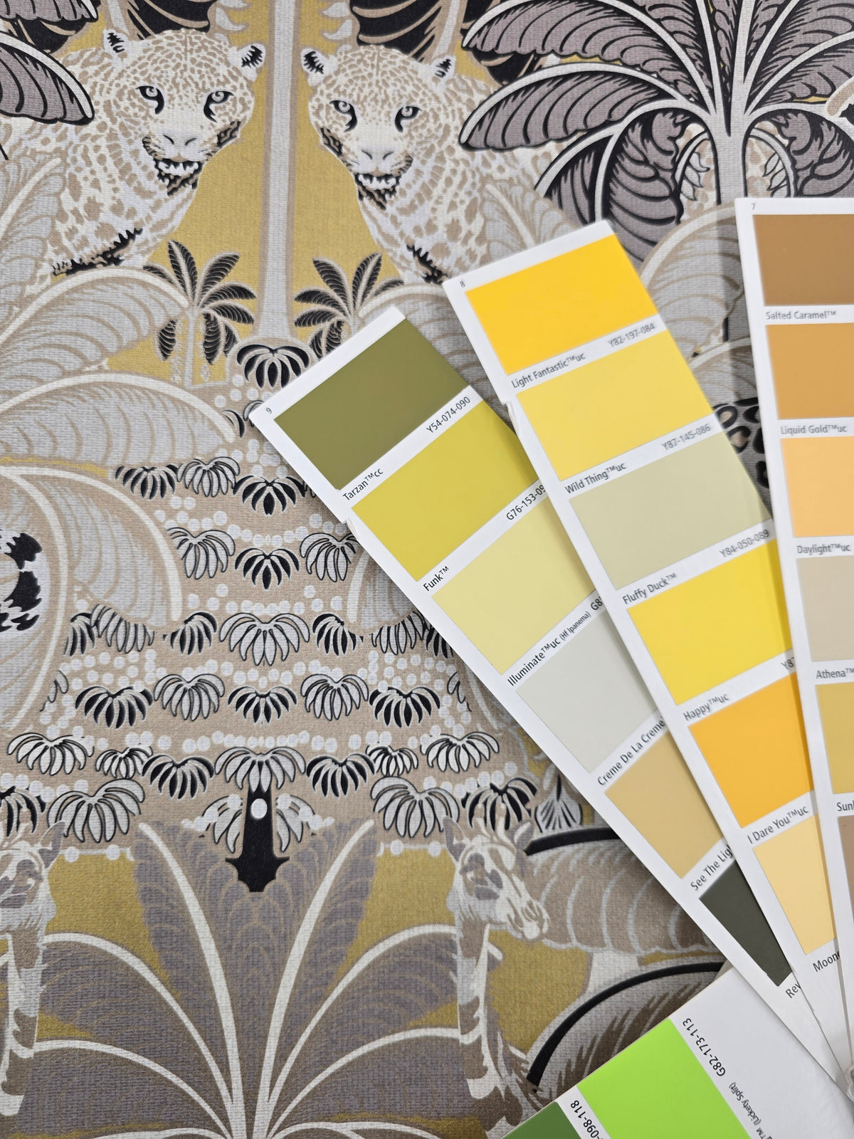 Tropical Mirage Wallpaper - Yellow Gold