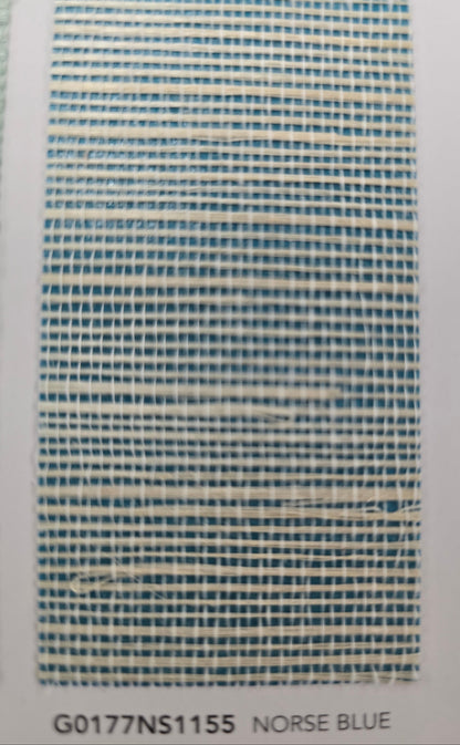 Bali 2 - Grasscloth Wallpaper - Norse Blue
