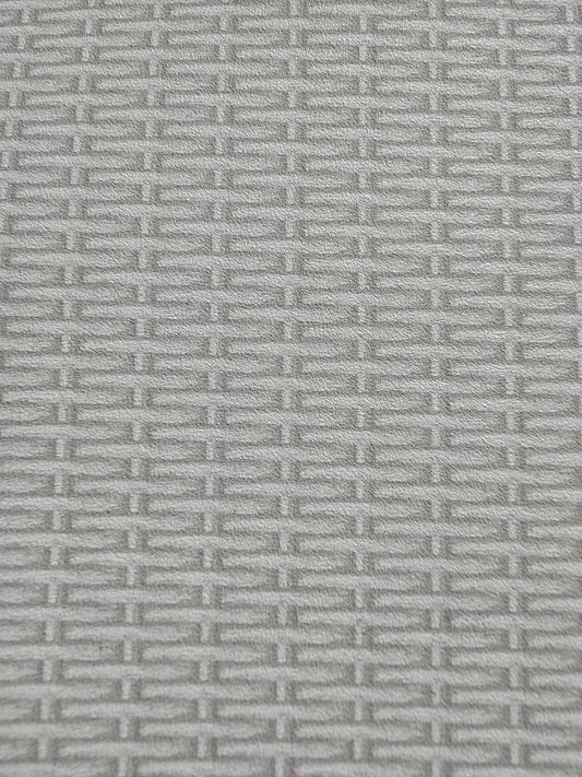 Cordage Weave Textured Vinyl Wallpaper - Beige/White - Last 30 Rolls