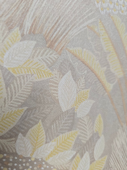 Fanned Trees Wallpaper – Beige Shimmer