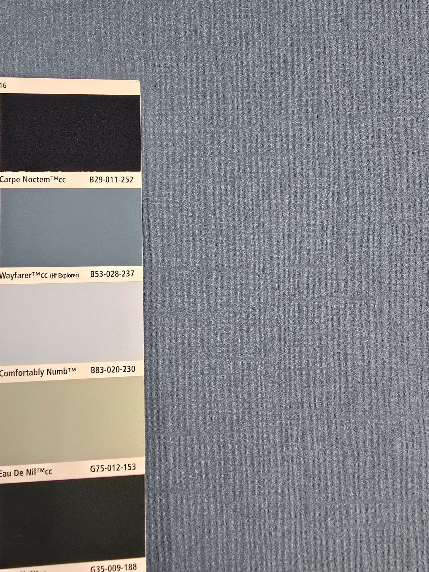 Anaglypta Pre Painted Textured Wallpaper - Steel Blue