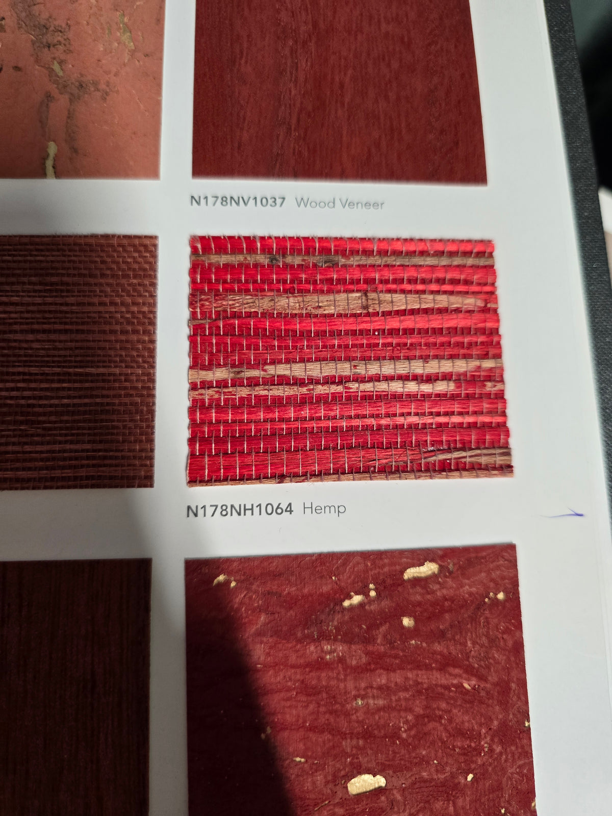 Hemp Revolution - 100% Hemp Wallpaper - Shocking Pink Red