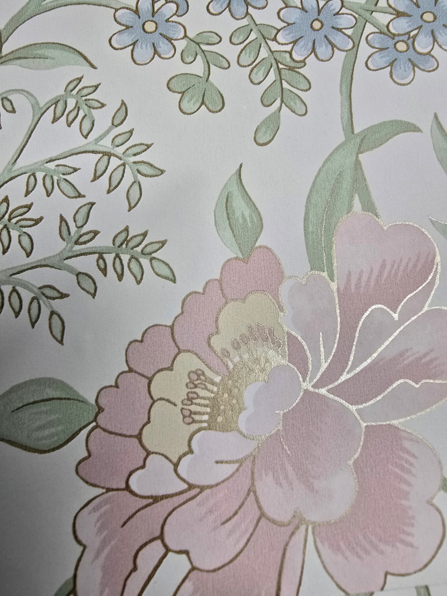 Garden Muse Wallpaper - Pink/Green