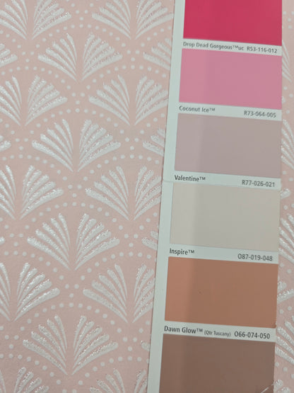 Tiny Wings Textured Sparkle Wallpaper  - Pale Pink