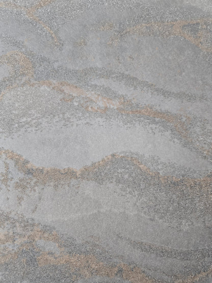 Capraia Luxury Bead Wallpaper – Blue/Grey