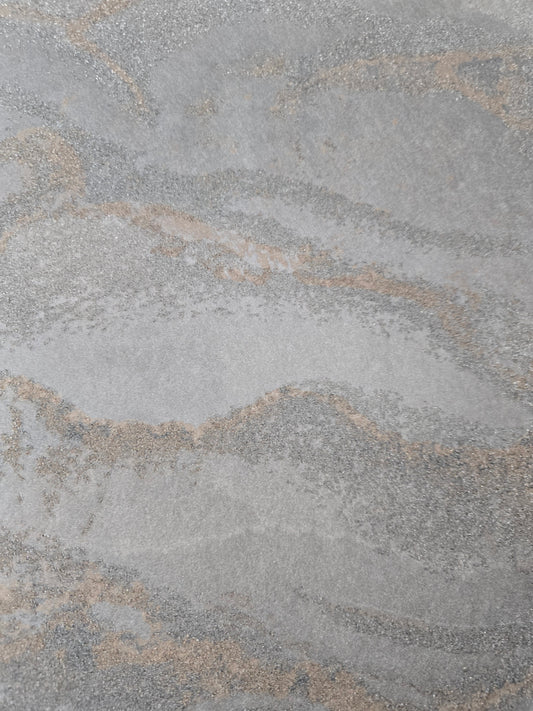 Capraia Luxury Bead Wallpaper – Blue/Grey