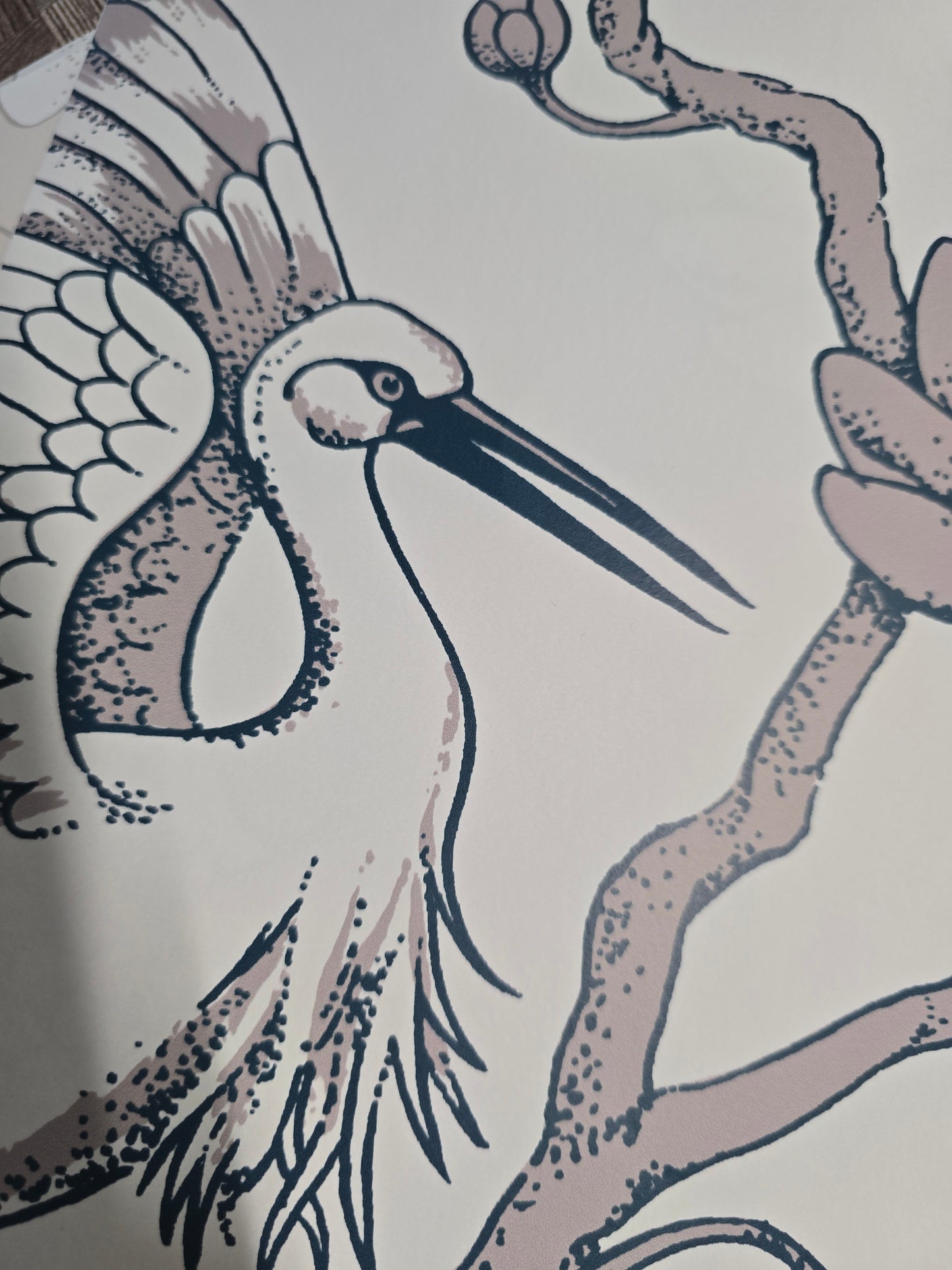Egrets Florence Broadhurst Wallpaper - Dune