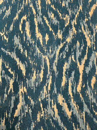 Ondine Velvet Flock Wallpaper – Teal