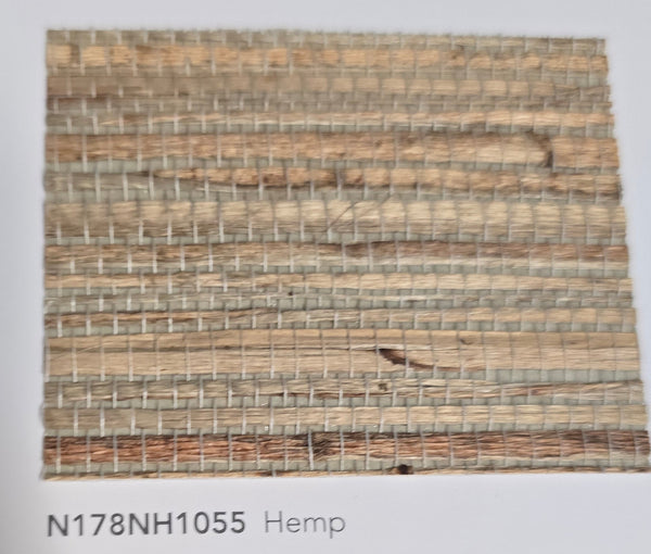 Sample - Hemp Revolution - 100% Hemp Wallpaper - Hint of Grey