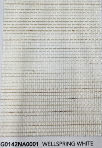 Abaca Natural Fibre Wallpaper - Wellspring White
