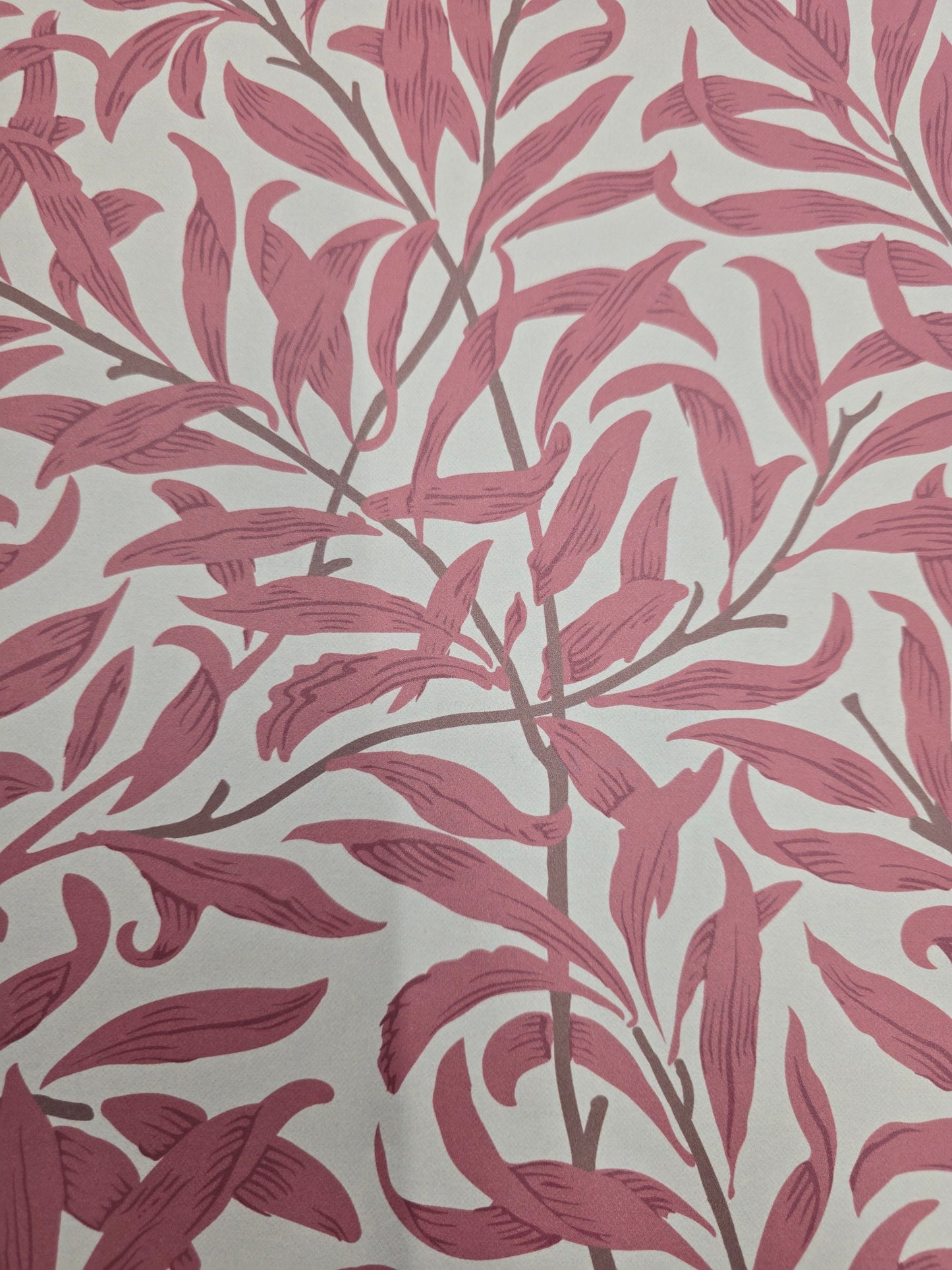 Willow Leaf Wallpaper - Burnt Red