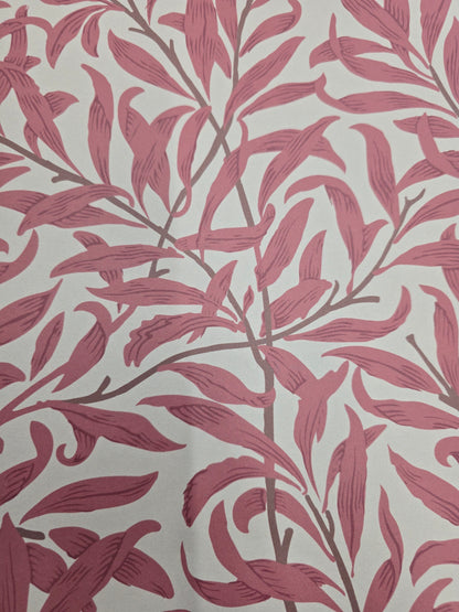 Willow Leaf Wallpaper - Burnt Red