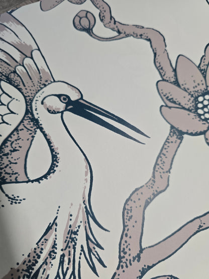 Egrets Florence Broadhurst Wallpaper - Dune