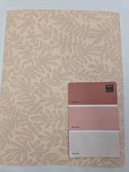 French Blond Wallpaper - Nude Pink
