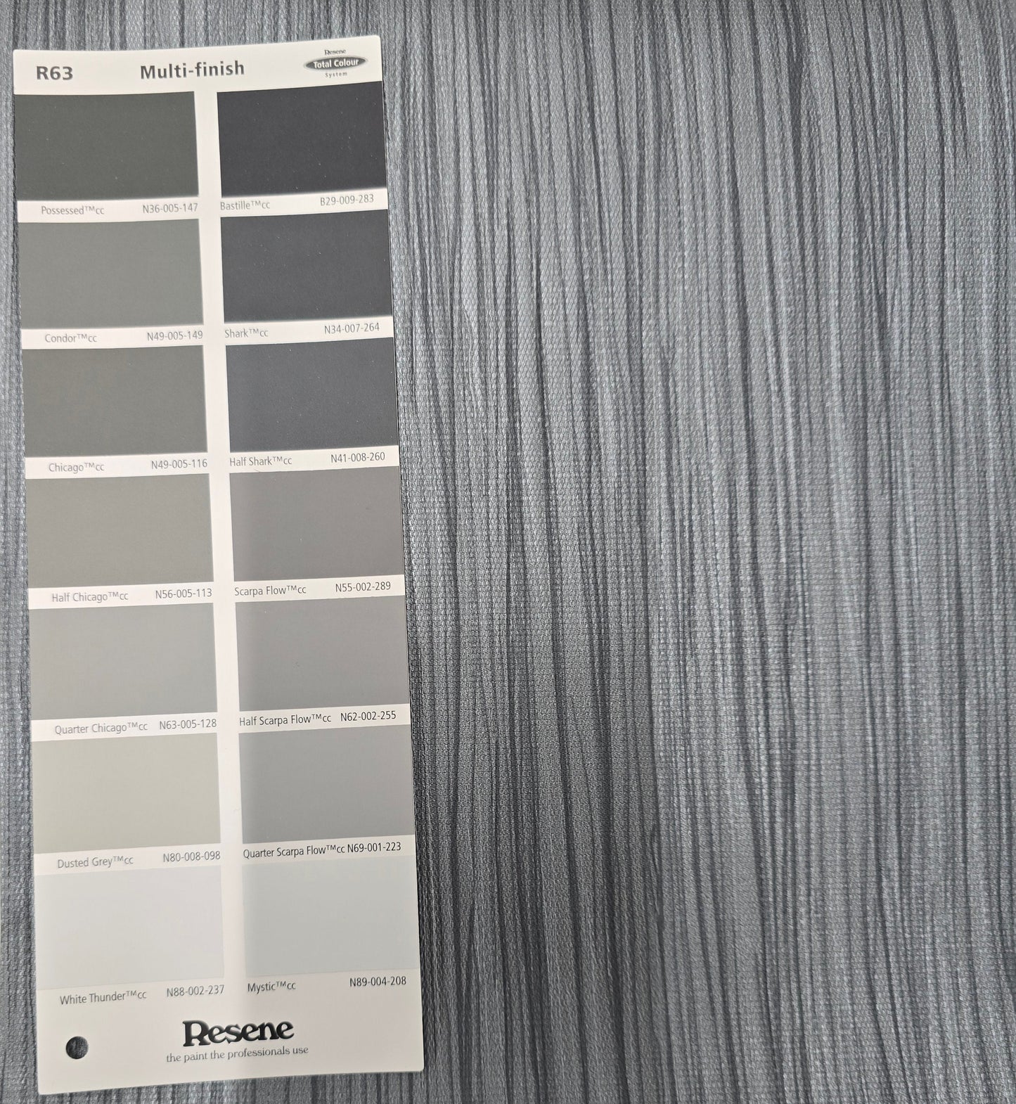 Nobile Architects Textured Heavy Weight WIDE Vinyl Wallpaper - Denim Grey