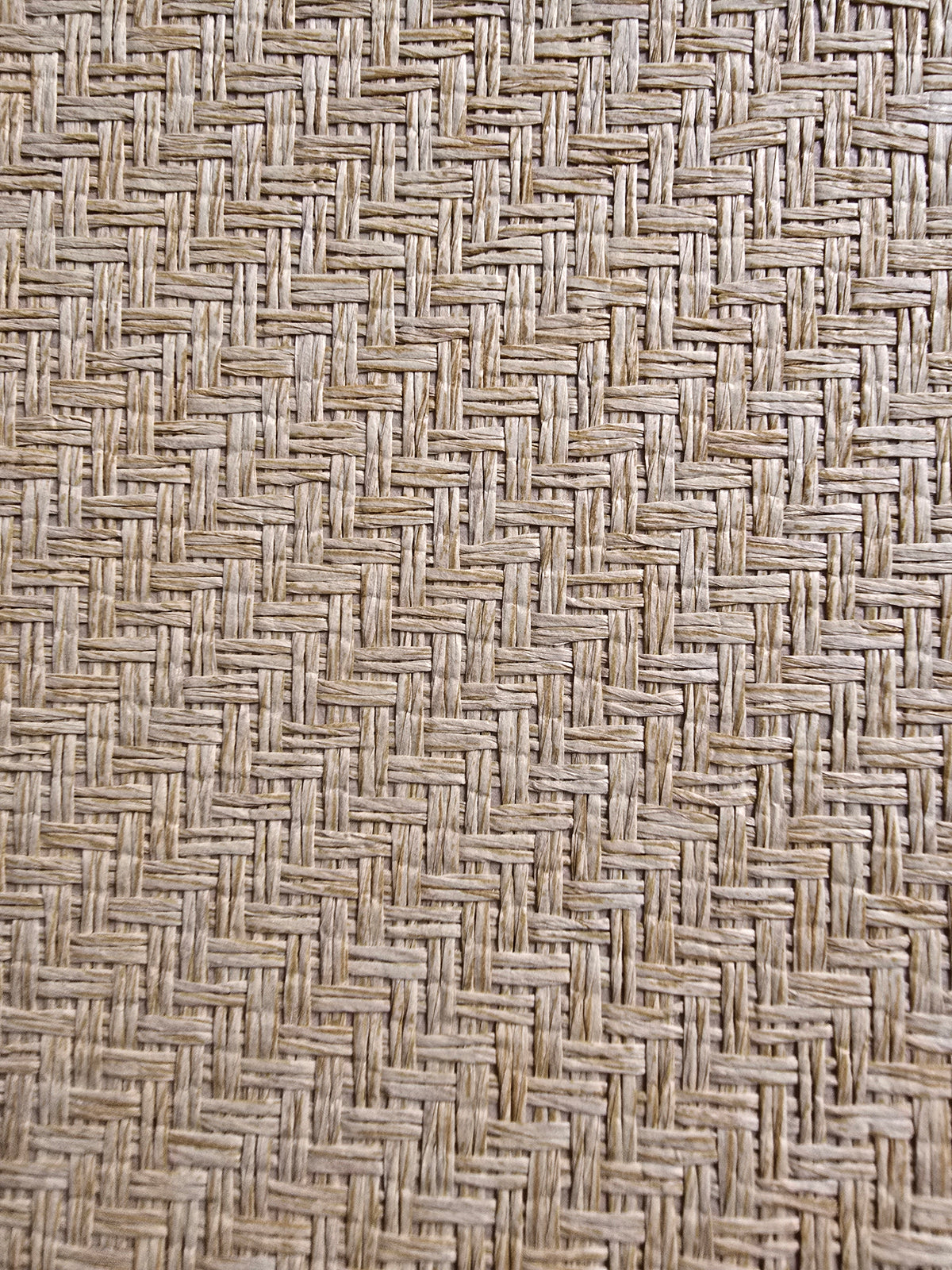 Sample - Japanese Summerhouse - Handmade Grasscloth Wallpaper - Walnut Groove