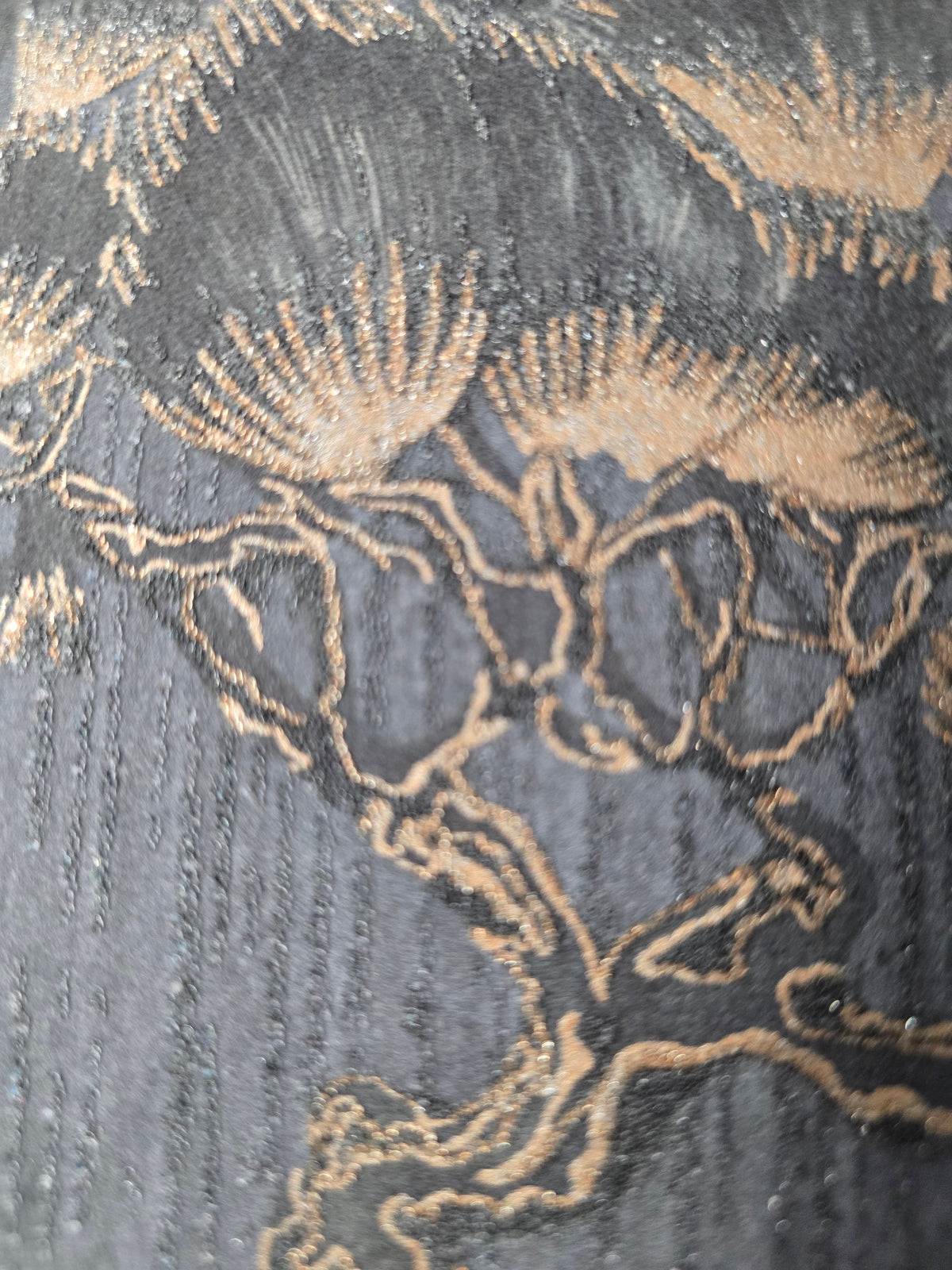 Matsu Luxury Bead Wallpaper – Navy Bronze