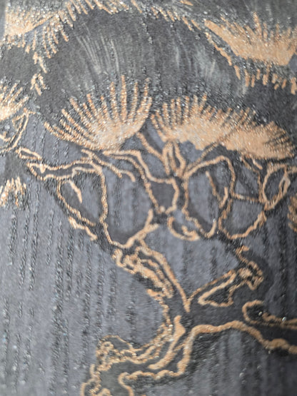 Matsu Luxury Bead Wallpaper – Navy Bronze