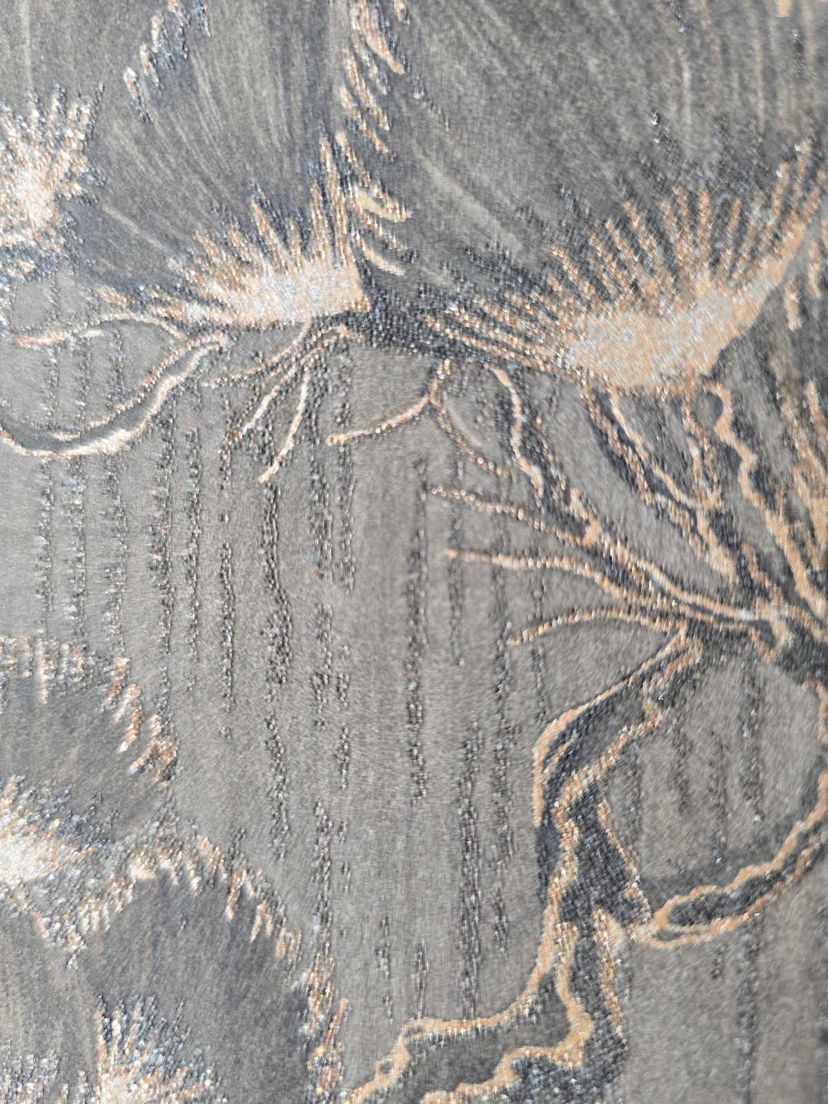 Matsu Luxury Bead Wallpaper – Umber Bronze