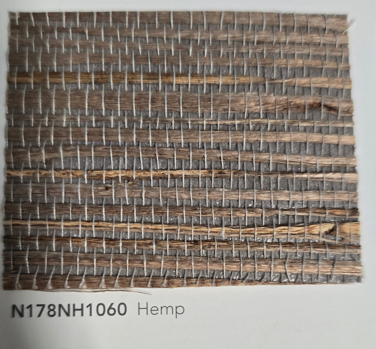Hemp Revolution - 100% Hemp Wallpaper - Brown Bark