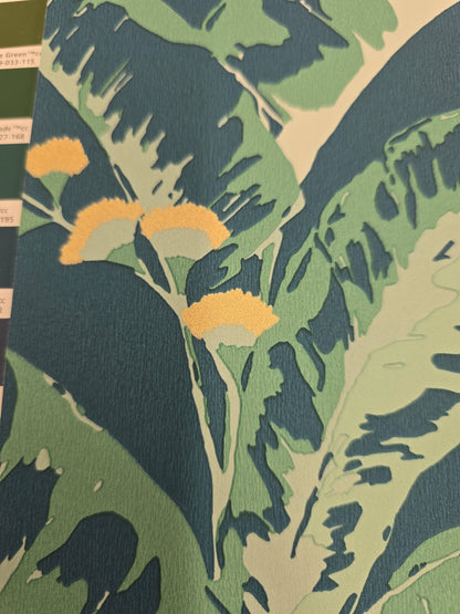 Escapade Epopee Wallpaper - Peacock Blue & Gold