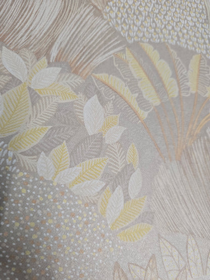 Fanned Trees Wallpaper – Beige Shimmer