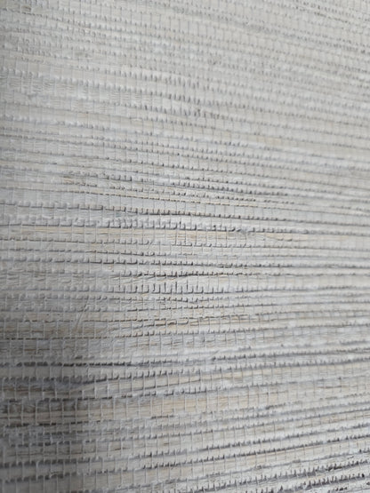 Hemp Revolution - 100% Hemp Wallpaper - Grey White