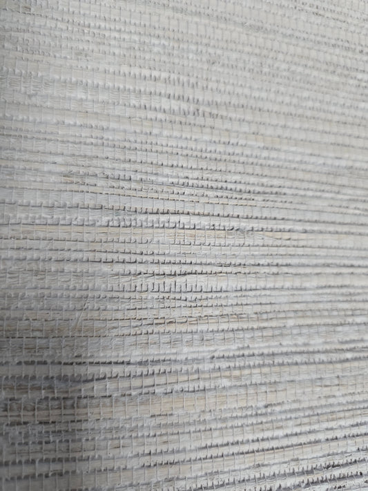 Hemp Revolution - 100% Hemp Wallpaper - Grey White