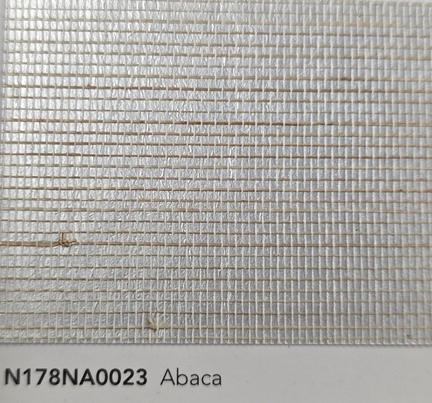 Abaca Natural Fibre Wallpaper - Silver Grey