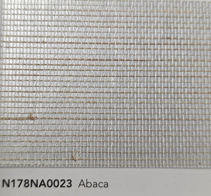 Abaca Natural Fibre Wallpaper - Silver Grey