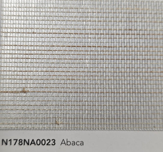 Abaca Natural Fibre Wallpaper - Silver Grey