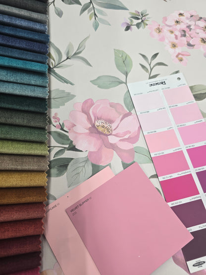 The Bird Garden - Wallpaper - Beige / Pink