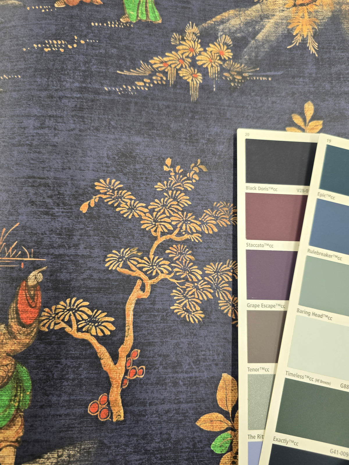 East Gardens Wallpaper - Blue