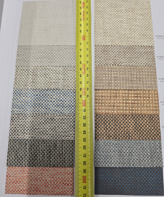 Japanese Paperweave Wallpaper - Yellow Copper