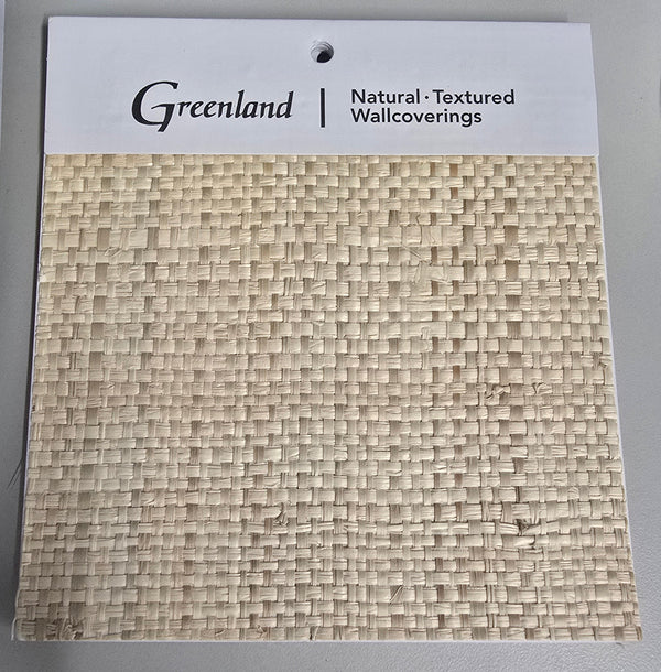 Sample - Basket Weave  Wallpaper - Lightest Natural