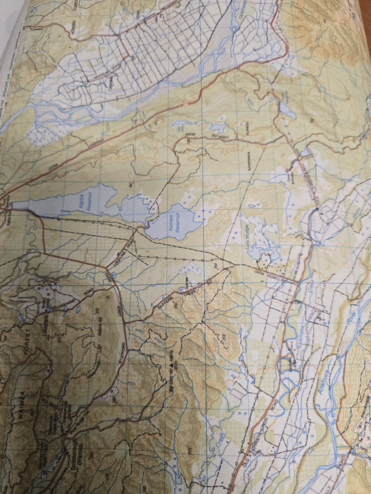 Sample – New Zealand LINZ - Custom Sized Wallpaper Mural (per m2)