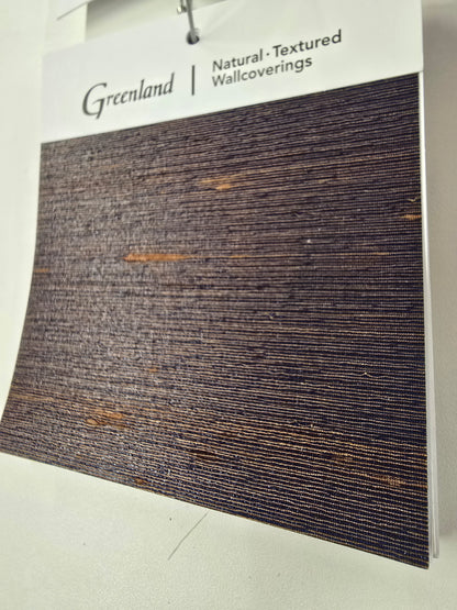 Silk Road Wallpaper - 100% Silk - Purple & Apricot.